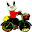 Easter Bunny Fahrrad Geocoin Icon 32 Pixel