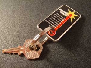 Cacher Thermometer Key Ring