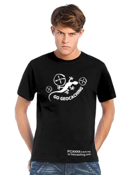 Geocaching T-Shirt Gecko Geocaching trackbar