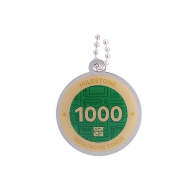 Milestone Geocoin - 1000 Finds