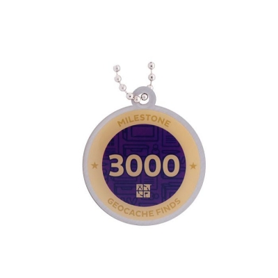 Milestone Geocoin - 3000 Finds
