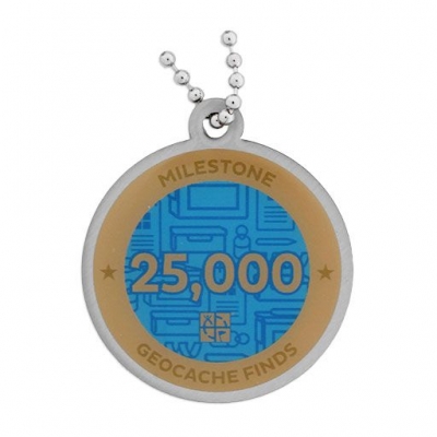 Milestone Geocoin - 25000 Finds