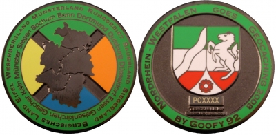 NRW Geocoin 2008 Black Nickel