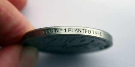 Save our Playing Field Geocoin Planted Tree