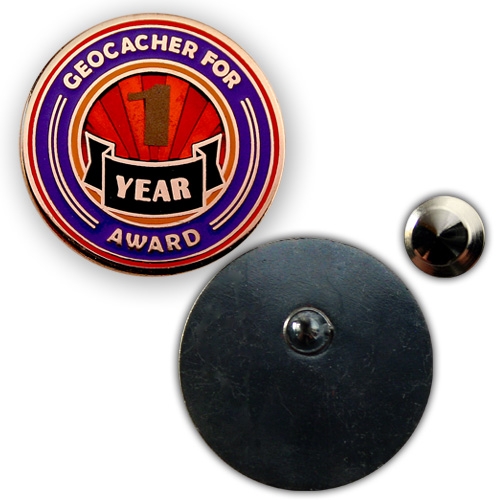 Geo Award Geocoin - 1 Jahr Pin