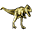 Tyranno Saurus Rex Geocoin Icon 32 Pixel