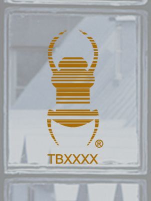 Groundspeak Travelbug® sticker GOLD, decal sticker