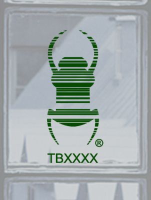 Groundspeak Travelbug® sticker GREEN, decal sticker
