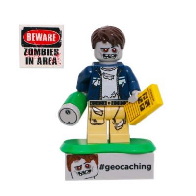 Geocaching Zombie Cache Hunter LEGO - trackable