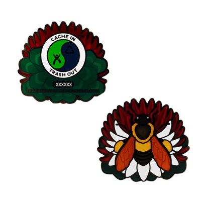 2022 CITO Geocoin & Tag Set (2 Trackables) - ROT