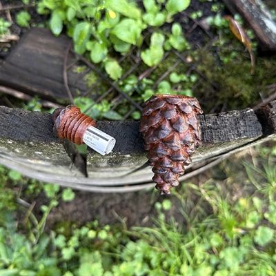 3D Printed Hanging Pinecone Devious Cache Container