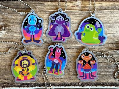 Cosmic Quest Travel Tag Set - 6 Tags SET