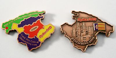 Mallorca Geocoin 2009 Antique Copper (XLE)