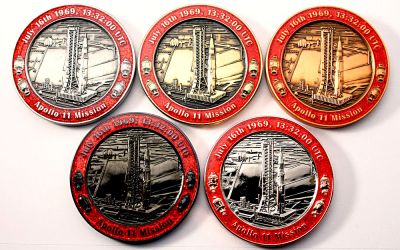 40 Years Man On The Moon -START-  SET (5 Coins)