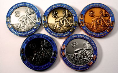 40 Years Man On The Moon -MOON- SET (5 Coins)