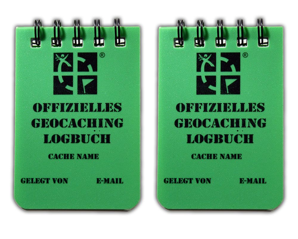 Logbuch Hinweisaufkleber 5er Pack Geocache 