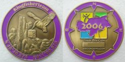 Kingfisherteam Personal Geocoin Antik Gold (by Kingfisherteam)