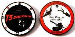 Extremcaching Geocoin 2010 Black Nickel RED LE