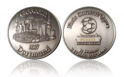 Dortmund Geocoin Antique Silver