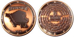 Saarland Geocoin Antique Copper / Nickel