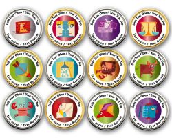 Zodiac Sign Geocoin with your Text