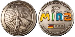 Minz 2007 Geocoin Antique Silver