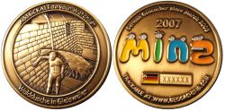 Minz 2007 Geocoin Antique Gold