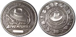 The Real Adventurer Geocoin Antique Silver