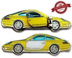 Turbo 911 Geocoin - Fly Yellow LE 100