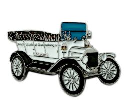 Ford Model T Geocoin - White