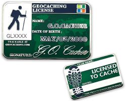 Geocaching License Geocoin - Patient (available with engraving