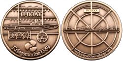 U-Boat Geocoin Antik Silber LE