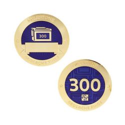 Milestone Geocoin + Tag Set (2 Trackables) - 300 Finds