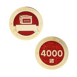 Milestone Geocoin + Tag Set (2 Trackables) - 4.000 Finds