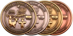 Cyprus Geocoin 1st Edition Sammler Set (4 Coins)