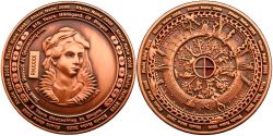 Hildegard of Bingen Geocoin Antique Copper LE