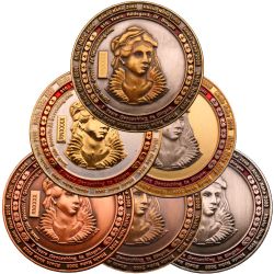 Hildegard of Bingen Geocoin Collector Set (6 Coins)