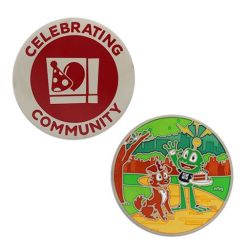 Celebrating Community Geocoin (Souvenir)