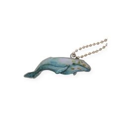 Whale Travel Tag - Gray