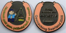 Saarland Geocoin 2008 Black Nickel XLE