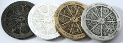 Wheel of the Year 2008 Geocoin Sammler Set (4 Coins)