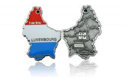 Luxembourg Geocoin 2008 Antik Silber