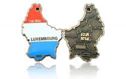 Luxembourg Geocoin 2008 Antique Gold