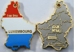 Luxembourg Geocoin 2008 Two Tone LE