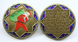 Weihnachten 2008 Geocoin Antique Gold (LE)