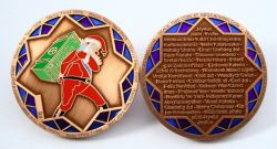 Weihnachten 2008 Geocoin Antique Kupfer (XLE)