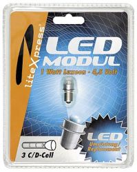 LED Modul 1 Watt 3C/D-Cell