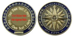 1 x Custom engraved My Own Geocoin