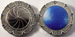 SpaceGate Geocoin Poliertes Silber (LE)