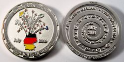 100.000 Caches Germany Geocoin Foggy Silver (XLE)